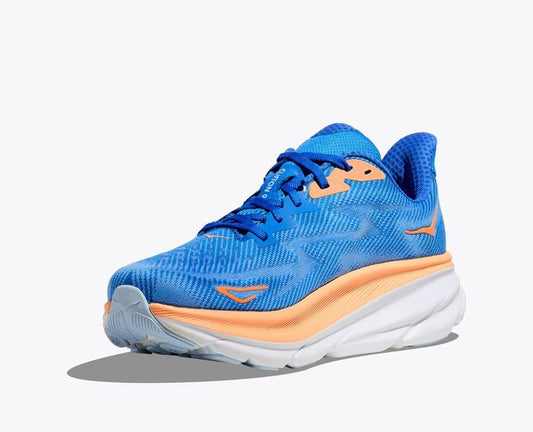 Hoka Clifton 9 Lightweight Cushioned Breathable Running Shoes – Blue