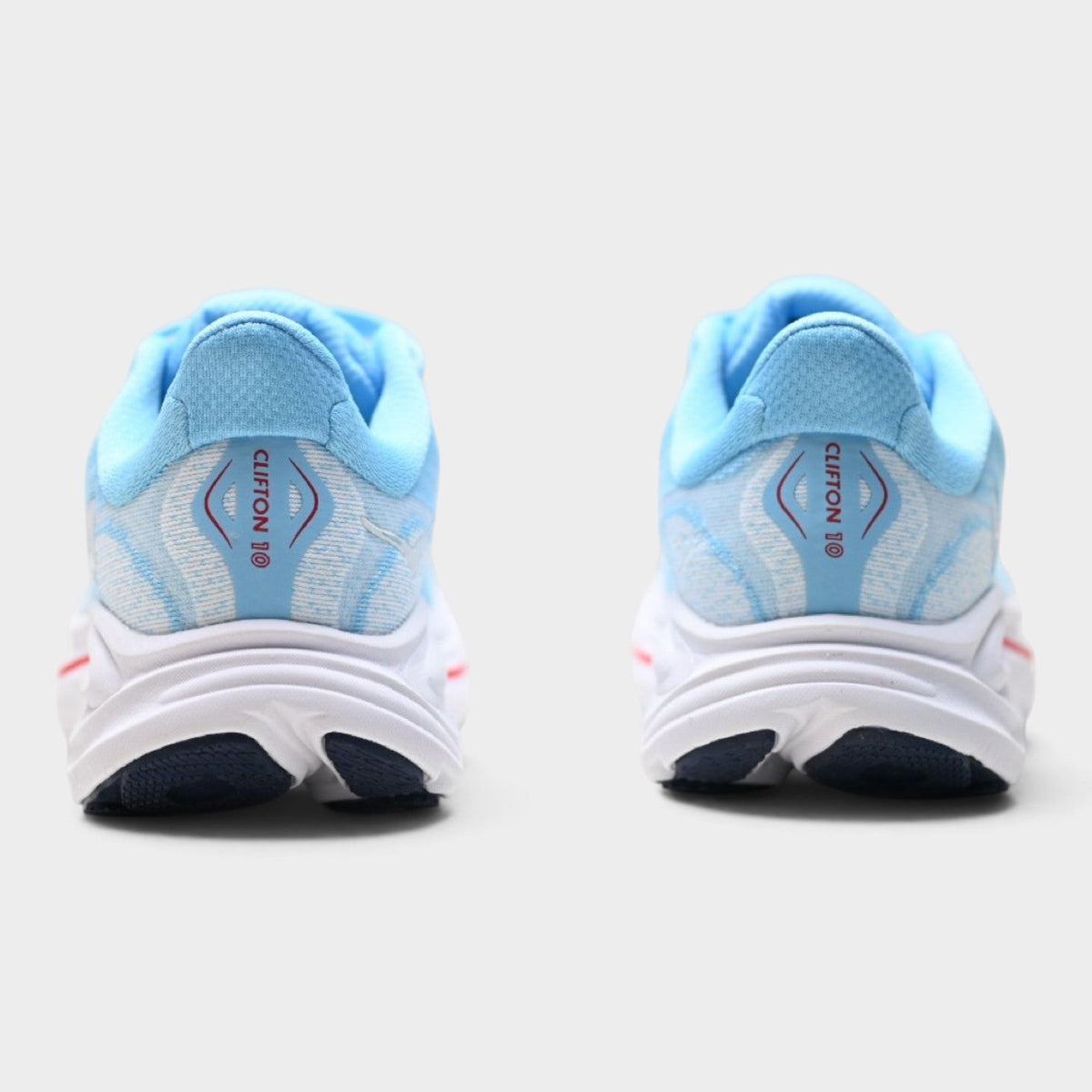 HOKA Clifton 10 Women’s Running Shoes – Blue / Red