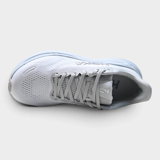HOKA Clifton 11 Men’s Road Running Shoes – Silver / Grey