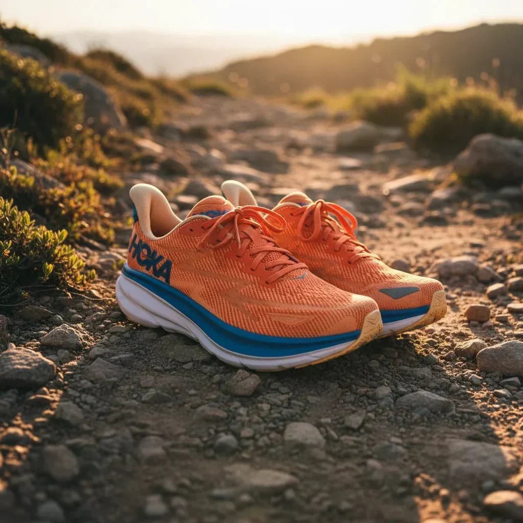 Hoka Clifton 9 Lightweight Cushioned Breathable Running Shoes – Orange