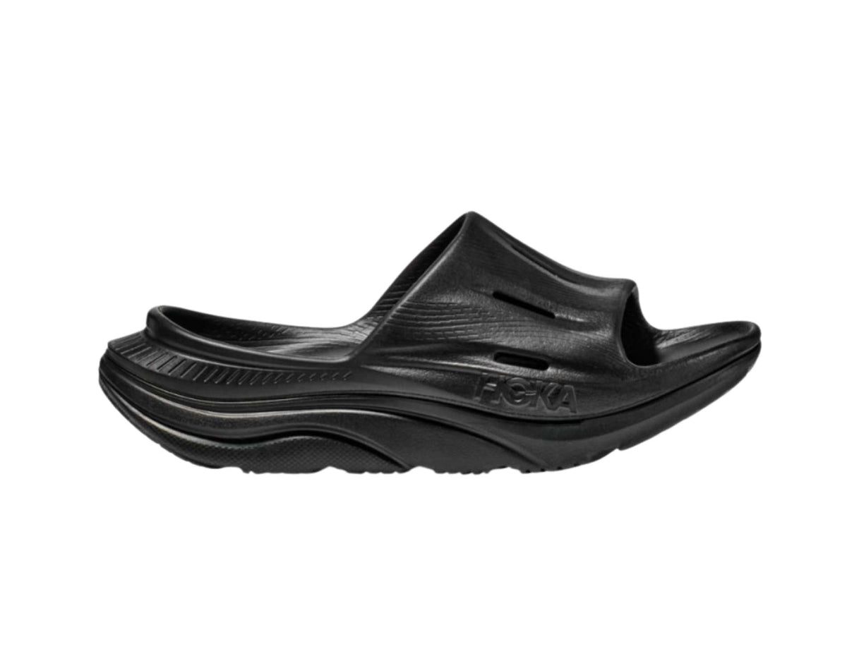 HOKA ORA Recovery Slide 3 Unisex Cushioned Recovery Slides – Black
