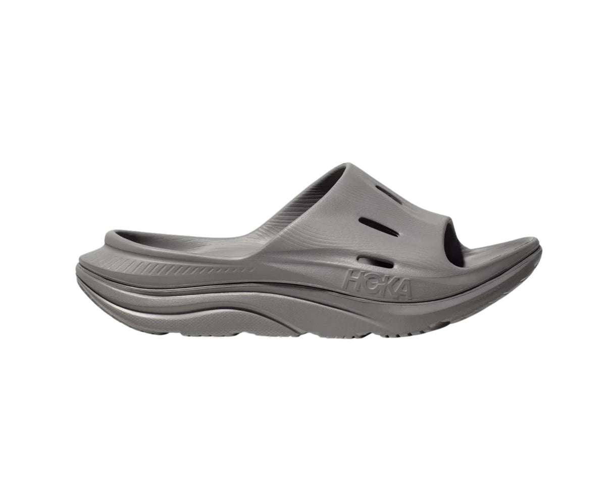 HOKA ORA Recovery Slide 3 Unisex Cushioned Recovery Slides – Grey