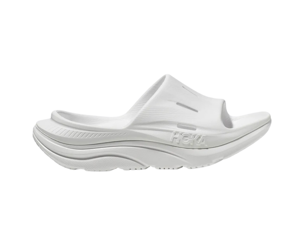 HOKA ORA Recovery Slide 3 Unisex Cushioned Recovery Slides – White