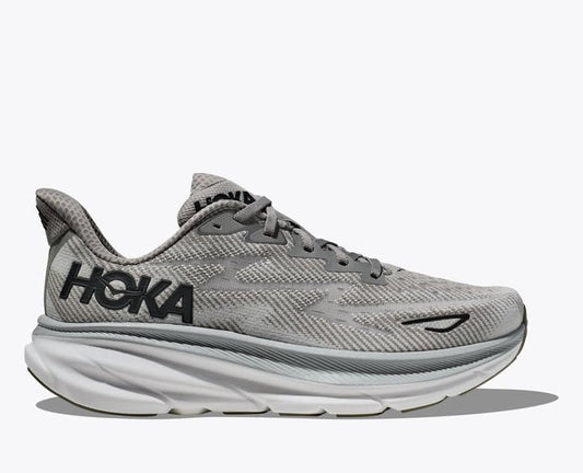 Hoka Clifton 9 Lightweight Cushioned Breathable Running Shoes – Gray