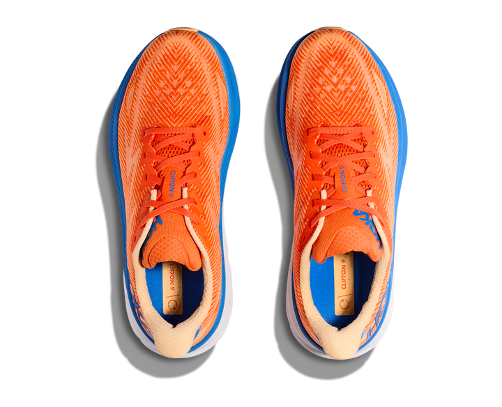 Hoka Clifton 9 Lightweight Cushioned Breathable Running Shoes – Orange