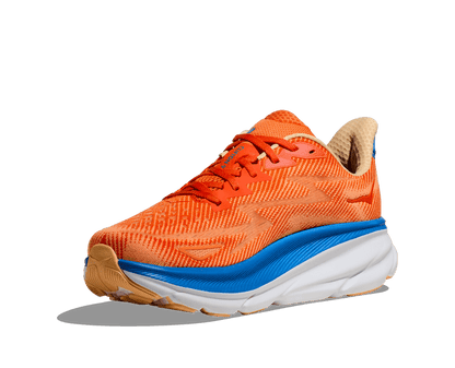 Hoka Clifton 9 Lightweight Cushioned Breathable Running Shoes – Orange