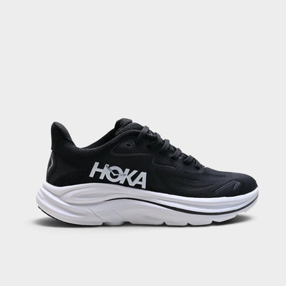 HOKA Clifton 10 Men's Road Running Shoes – Black/White
