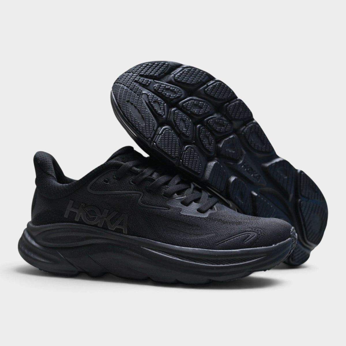 HOKA Clifton 10 men's road running shoes - upper detail