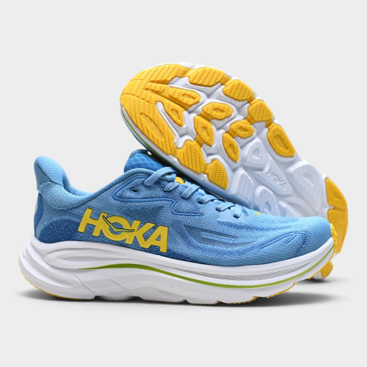 HOKA Clifton 10 men's road running shoes - heel detail