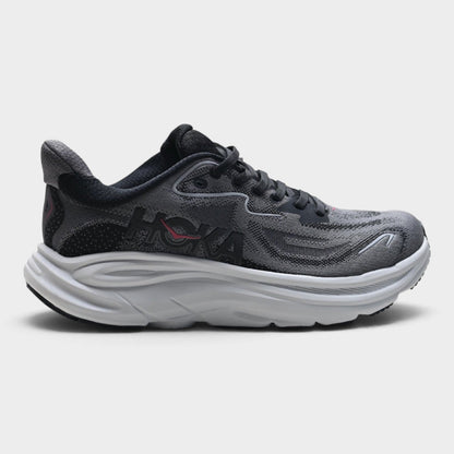 HOKA Clifton 10 Men's Road Running Shoes – Dark Grey/Black