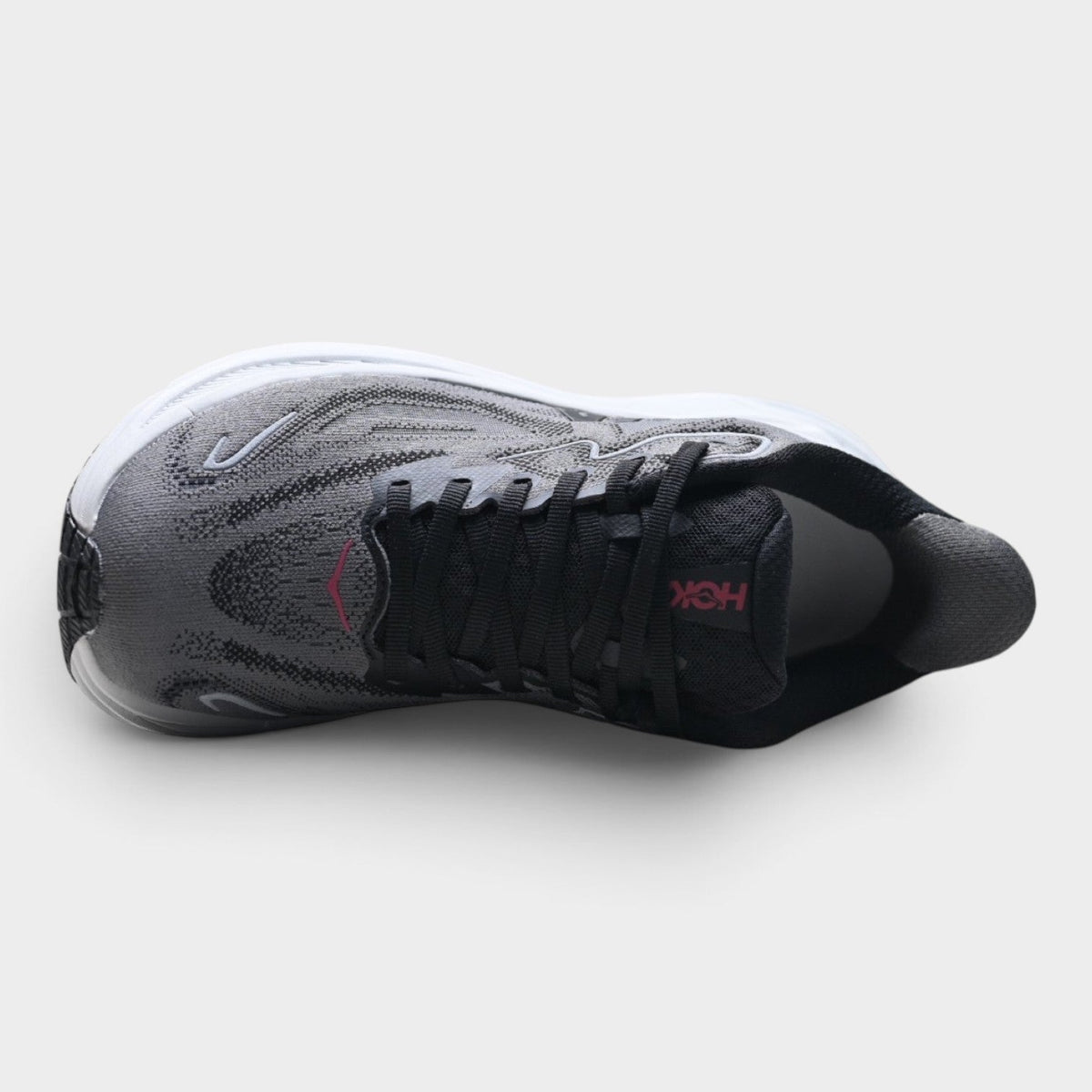 HOKA Clifton 10 Men's Road Running Shoes – Dark Grey/Black