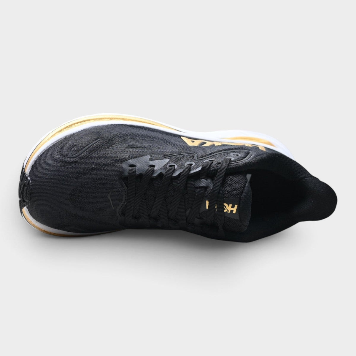HOKA Clifton 10 Men's Road Running Shoes – Black/Gold