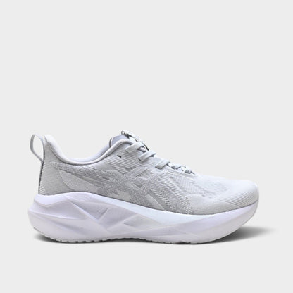 ASICS Novablast 5 Men's Running Shoes – White/Piedmont Grey