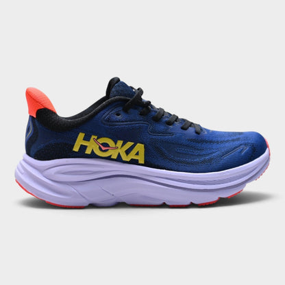 HOKA Clifton 10 Women’s Running Shoes – Navy / Coral