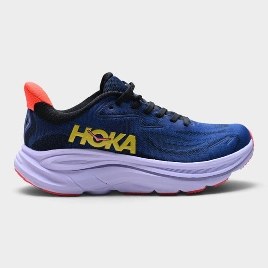 HOKA Clifton 10 Women’s Running Shoes – Navy / Coral