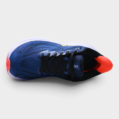 HOKA Clifton 10 Women’s Running Shoes – Navy / Coral