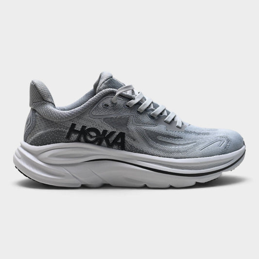 HOKA Clifton 10 Women’s Running Shoes – Grey / Black