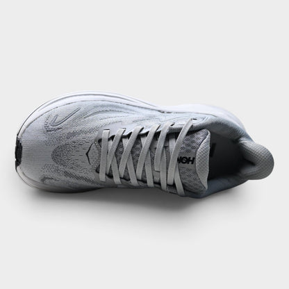HOKA Clifton 10 Women’s Running Shoes – Grey / Black