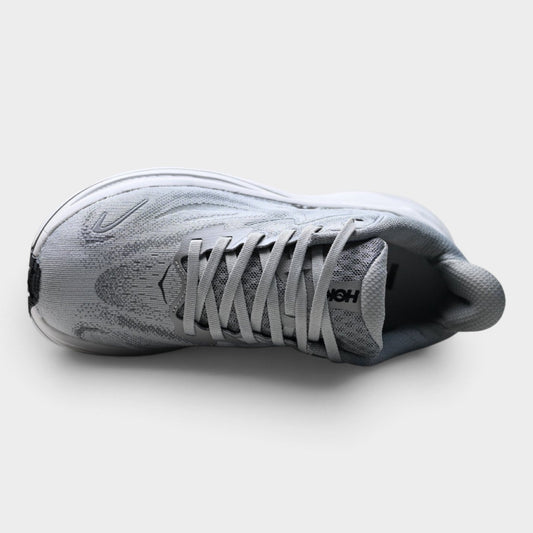 HOKA Clifton 10 Women’s Running Shoes – Grey / Black