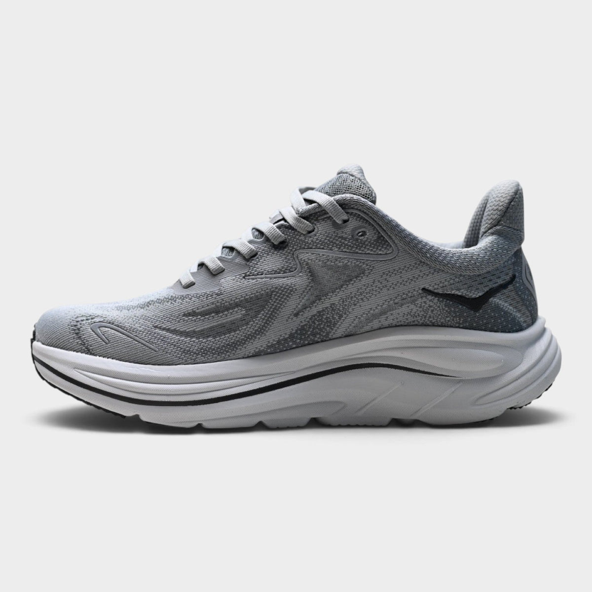 HOKA Clifton 10 Women’s Running Shoes – Grey / Black