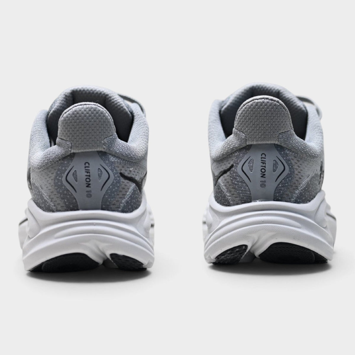 HOKA Clifton 10 Women’s Running Shoes – Grey / Black