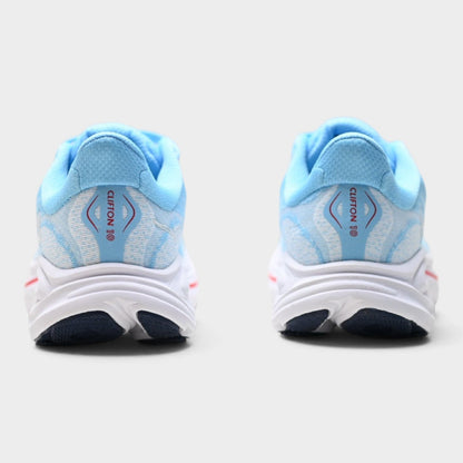 HOKA Clifton 10 Women’s Running Shoes – Blue / Red