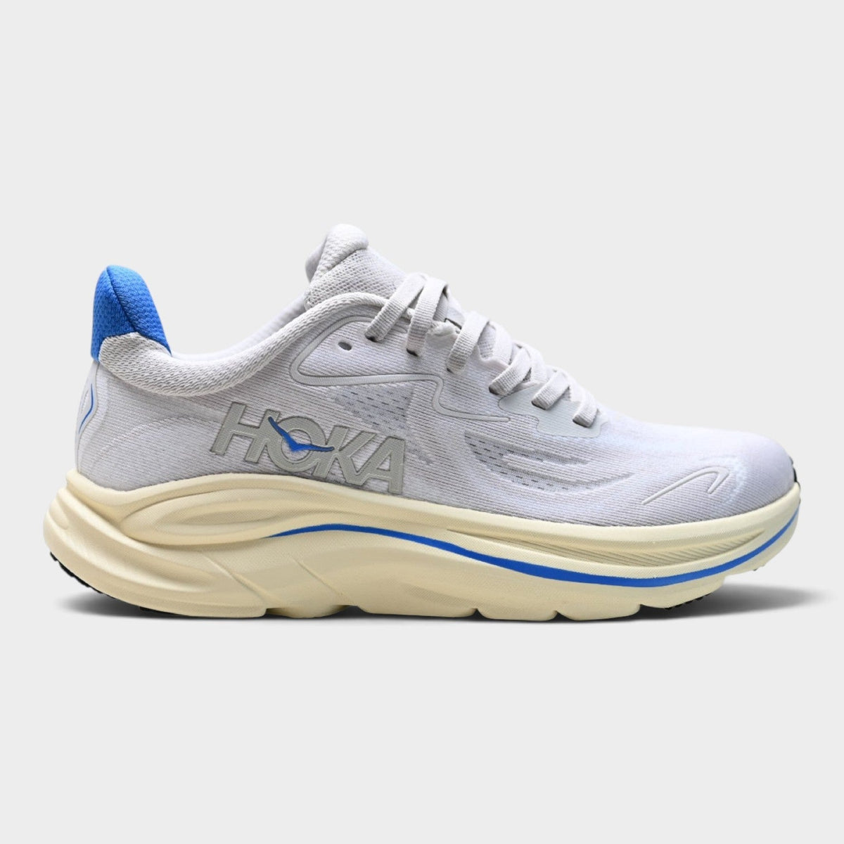 HOKA Clifton 10 Women’s Running Shoes – White / Blue