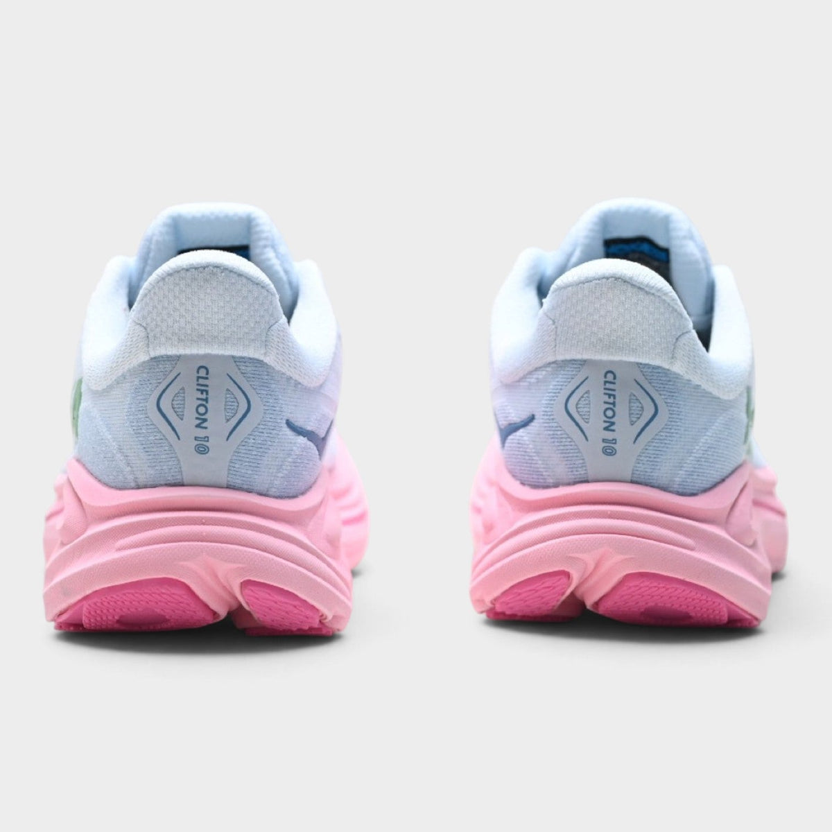 HOKA Clifton 10 Women’s Running Shoes – Blue / Pink