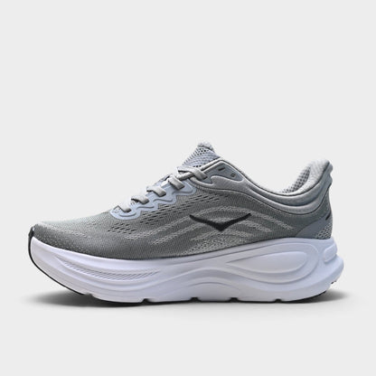 HOKA Bondi 9 Men’s Cushioned Road Running Shoes – Grey / Black