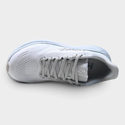 HOKA Clifton 11 Men’s Road Running Shoes – Silver / Grey