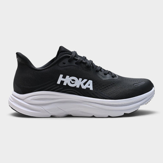 HOKA Clifton 11 Men’s Road Running Shoes – Black / White