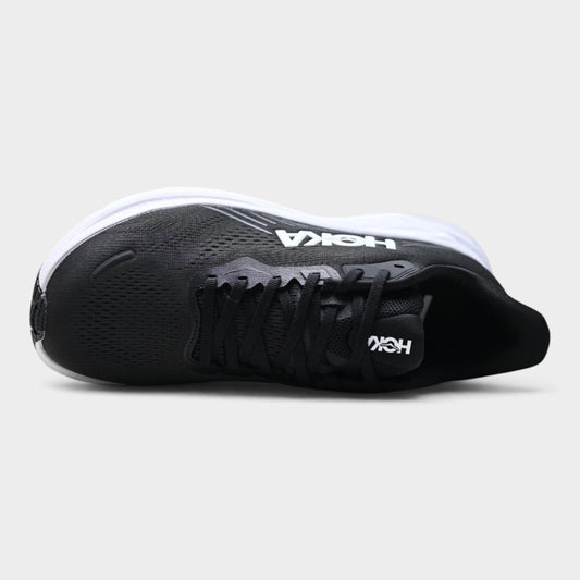 HOKA Clifton 11 Men’s Road Running Shoes – Black / White
