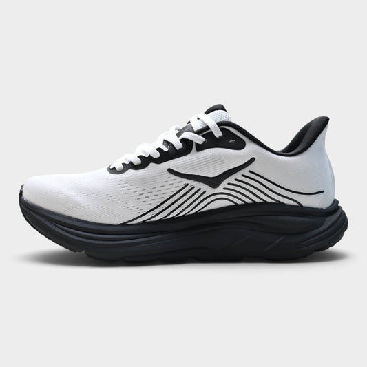 HOKA Clifton 11 Men’s Road Running Shoes – White / Black