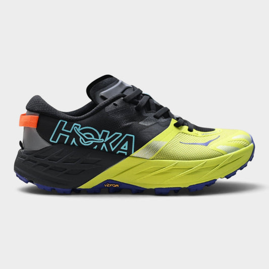 HOKA Speedgoat 7 Men’s Trail Running Shoes – Black / Citrus