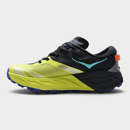 HOKA Speedgoat 7 Men’s Trail Running Shoes – Black / Citrus