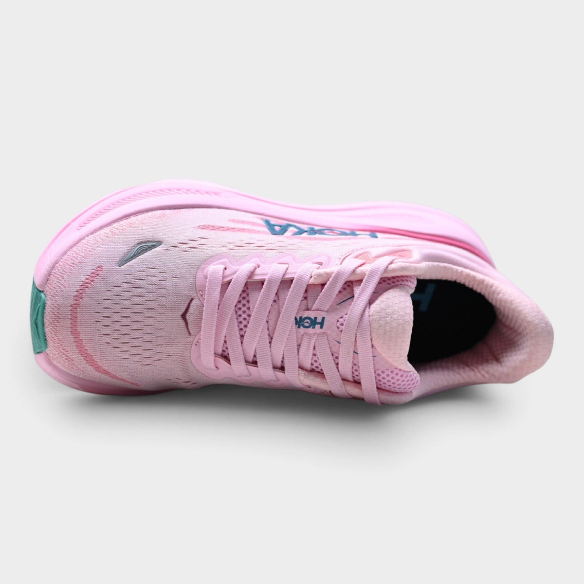 HOKA Bondi 9 Women’s Running Shoes – Pink / Navy