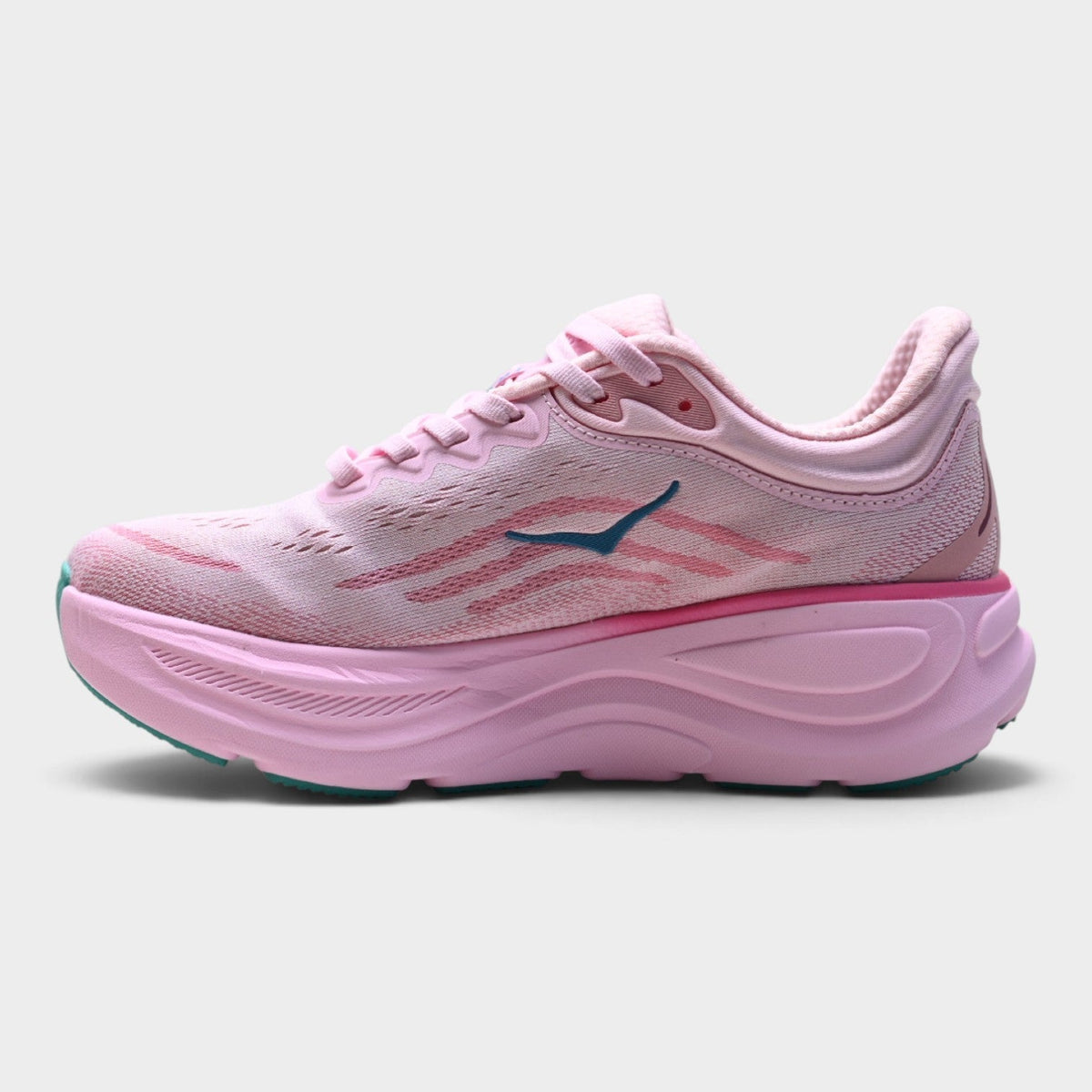 HOKA Bondi 9 Women’s Running Shoes – Pink / Navy