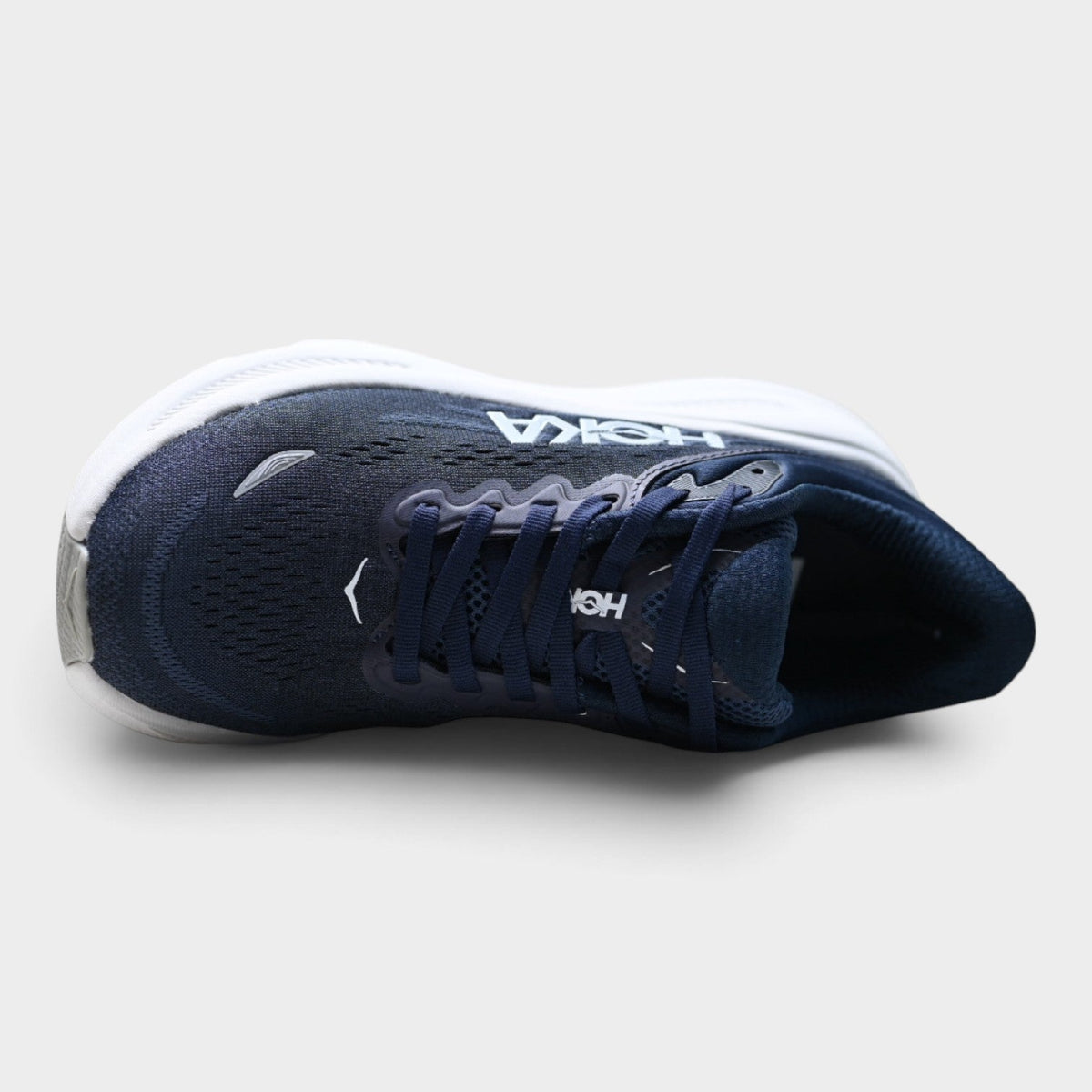 HOKA Bondi 9 Women’s Running Shoes – Navy / White