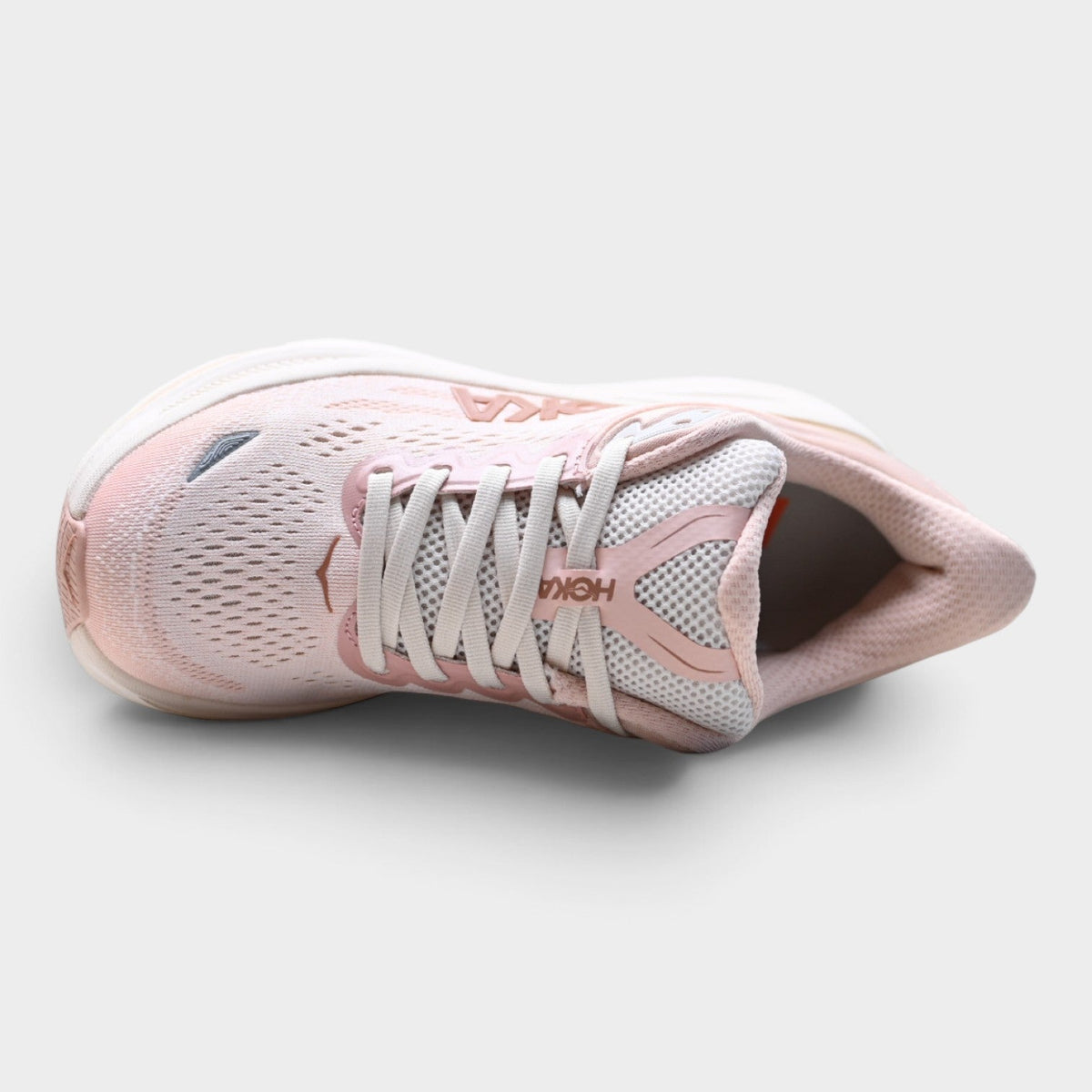 HOKA Bondi 9 Women’s Running Shoes – Blush / Cream