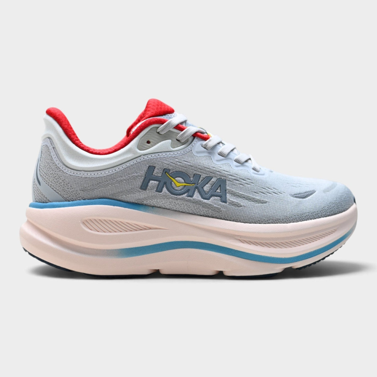 HOKA Bondi 9 Women’s Running Shoes – Blue / Coral