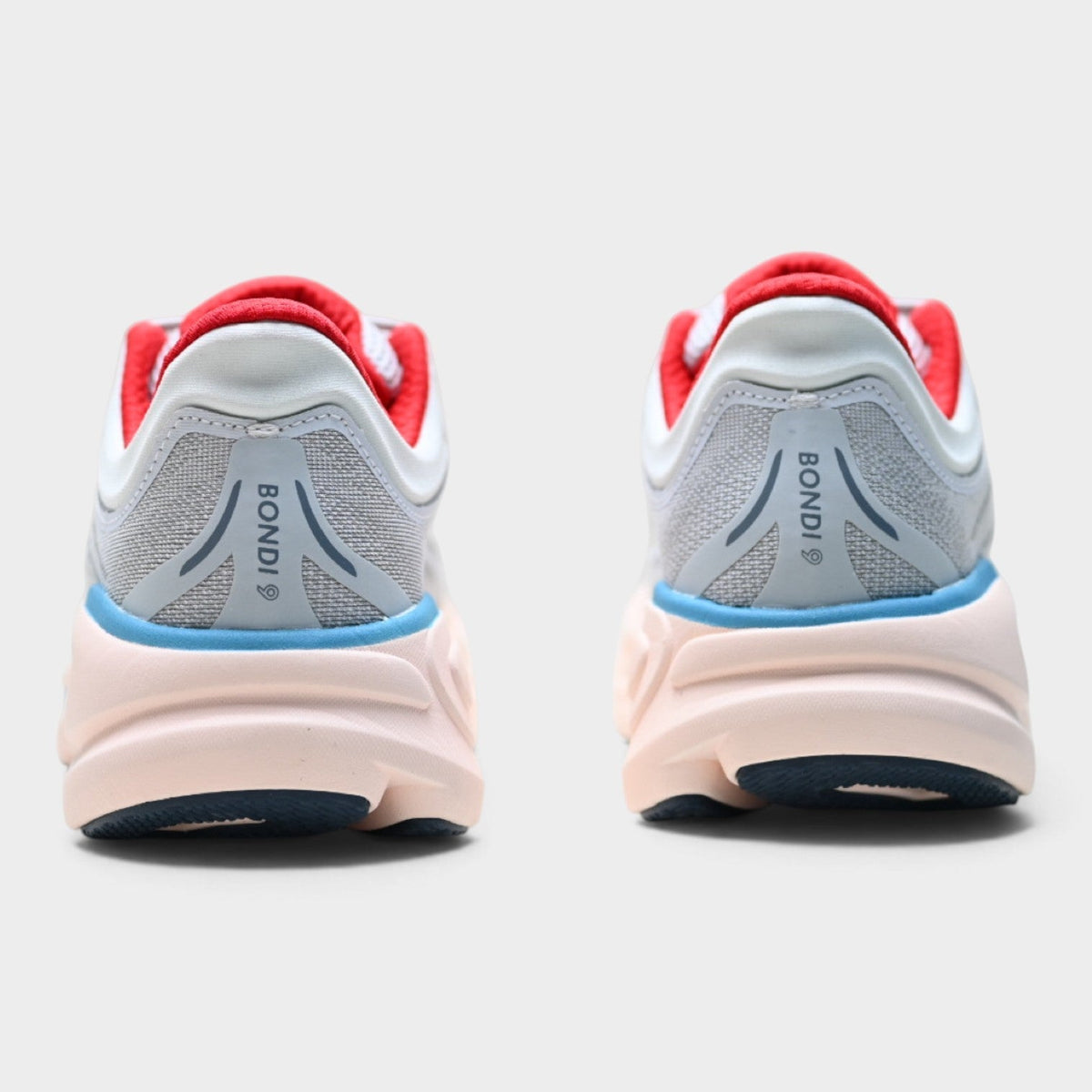 HOKA Bondi 9 Women’s Running Shoes – Blue / Coral