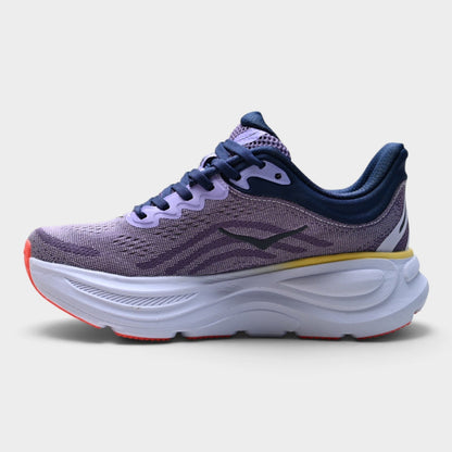 HOKA Bondi 9 Women’s Running Shoes – Purple / Navy