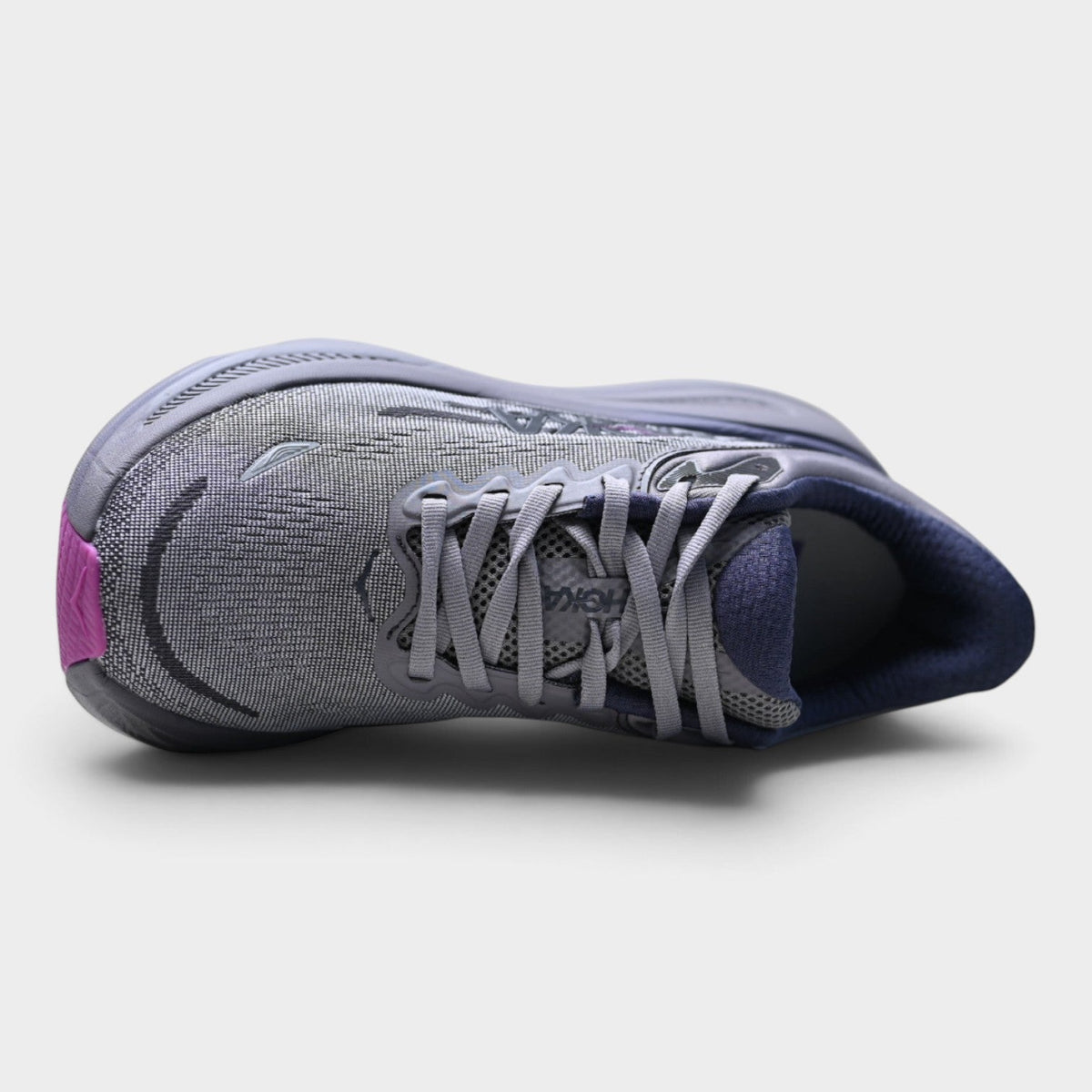 HOKA Bondi 9 Women’s Running Shoes – Grey / Navy