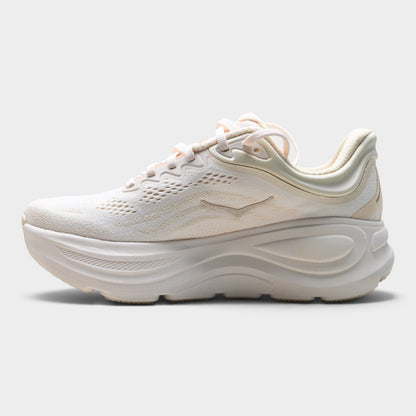 HOKA Bondi 9 Women’s Running Shoes – Cream / Beige