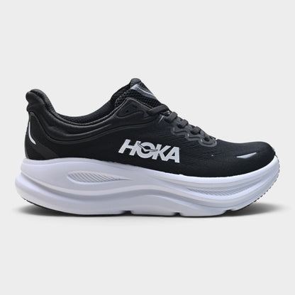 HOKA Bondi 9 Women’s Running Shoes – Black / White