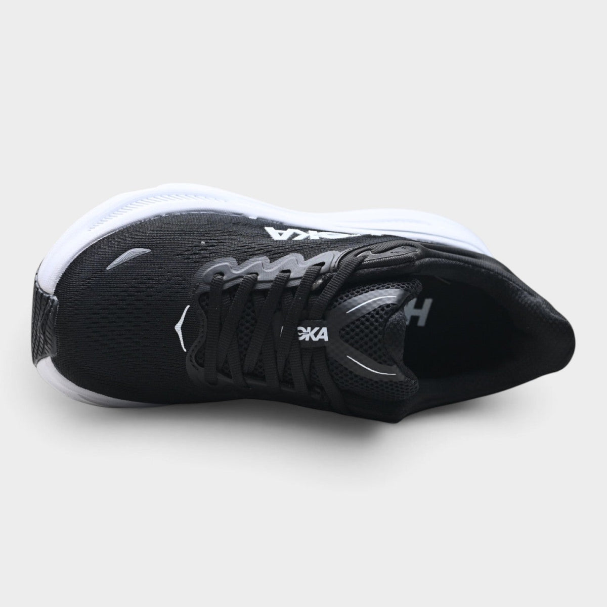HOKA Bondi 9 Women’s Running Shoes – Black / White