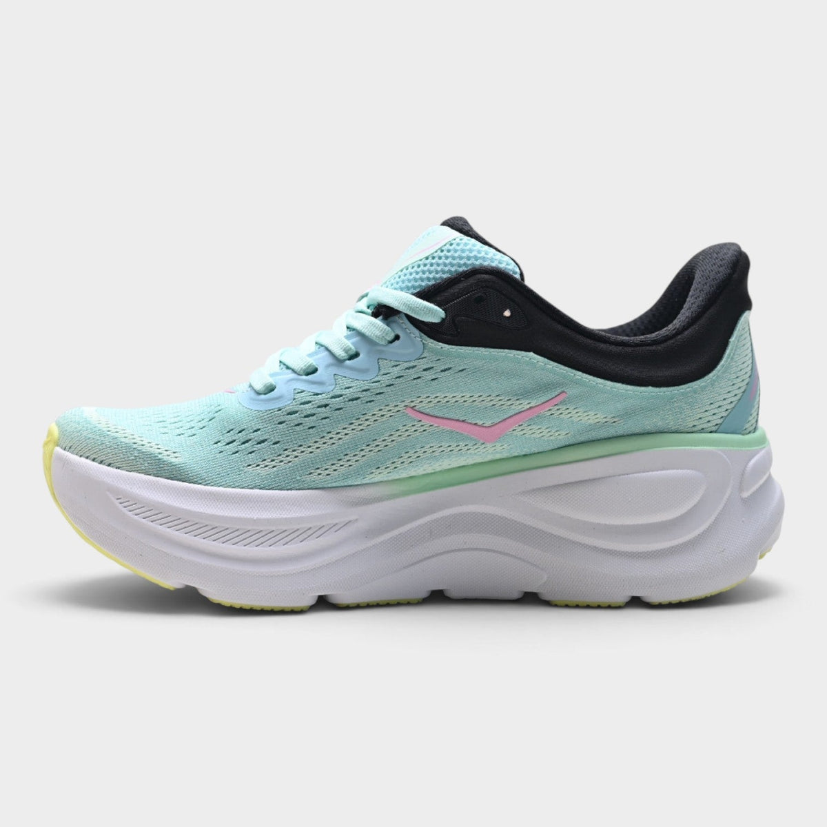 HOKA Bondi 9 Women’s Running Shoes – Mint / Pink