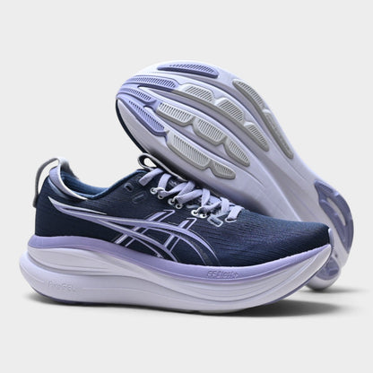 ASICS GEL-NIMBUS 28 Women’s Running Shoes – Navy / Lilac
