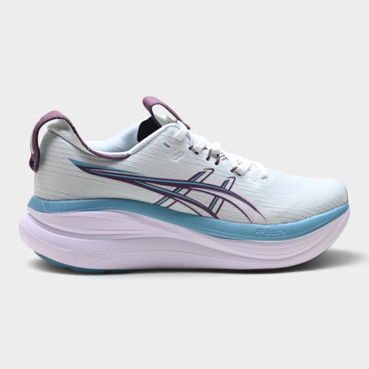 ASICS GEL-NIMBUS 28 Women’s Running Shoes – White / Purple