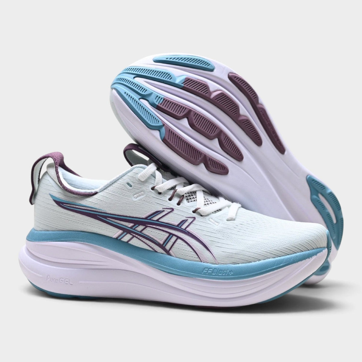 ASICS GEL-NIMBUS 28 Women’s Running Shoes – White / Purple